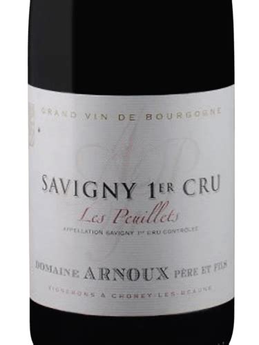 Domaine Arnoux Père Fils Savigny 1er Cru Les Peuillets Vivino US