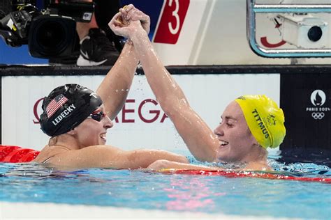 Katie Ledecky Swims Into Olympic History With Th Straight Meter