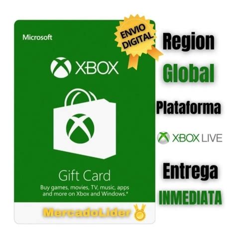 Tarjetas Codigo Xbox Live Saldo Para Xbox One Series Y Mercado Libre