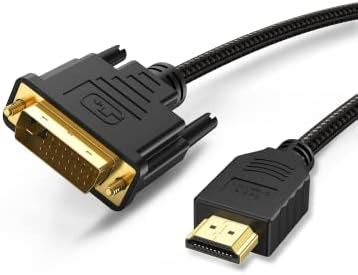 Cablecreation Premium Dvi Auf Hdmi Kabel Bidirektional M Hdmi Stecker