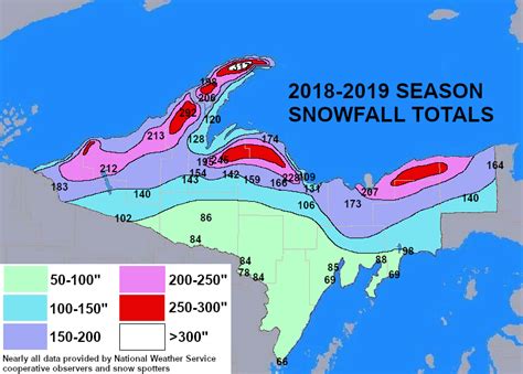 Mi Snow Depth Map