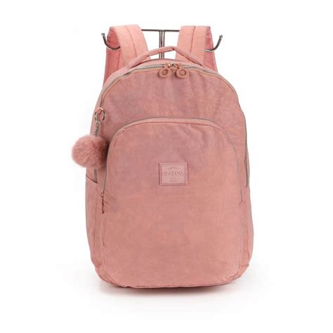 Mochila De Costas Nude Luxcel Juvenil Escolar Feminina Meninas Colegial Universitario Shopee