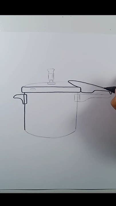 How To Draw Pressure Cooker Shortvideo Shorts Drawingtutorial Youtube