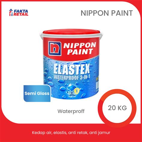 Jual Nippon Paint Elastex Waterproof 3In1 20kg Cat Pelapis Anti