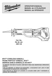 Milwaukee Tool M18 BRUSHED 5PC COMBO KIT Manual