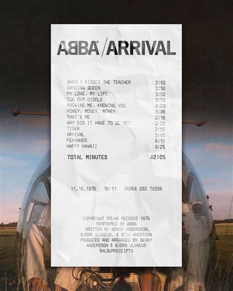 Album Receipts On Instagram Arrival” By Abba 1976” Queen Albums