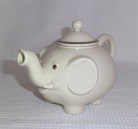 Vintage Fritz And Floyd Elephant Teapot Etsy