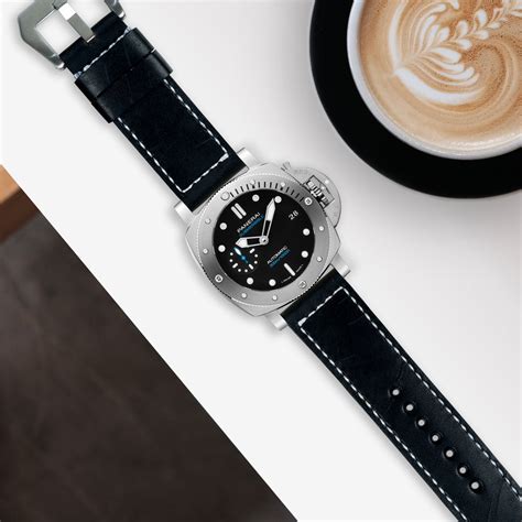 panerai submersible straps wicked black liger straps