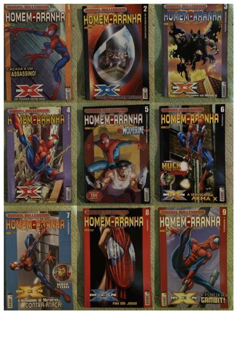 Comics Marvel Millennium Homem Aranha De 1 A 9 Livro Panini