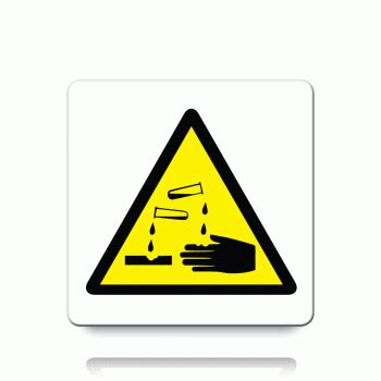 Buy Corrosive Symbol Labels Danger Warning Stickers