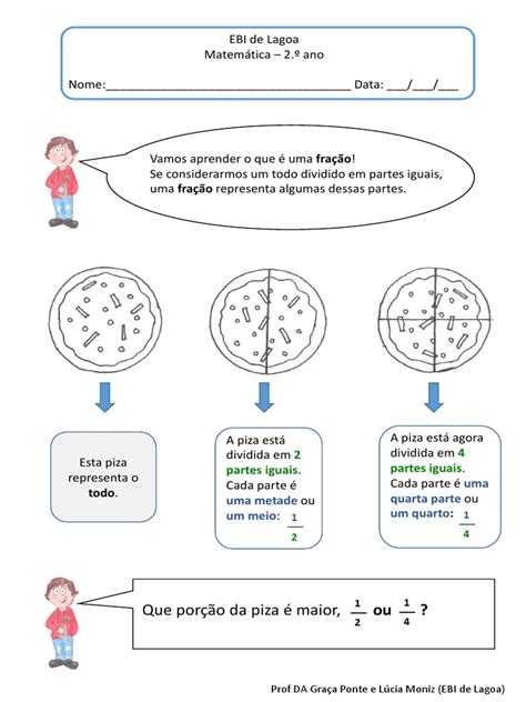 Cada Uma Das 200 Partes Iguais De Um Todo - Frações: representando partes de um todo | PDF