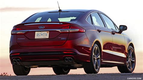 Ford Fusion 2017MY Sport EcoBoost AWD Red Rear Three Quarter