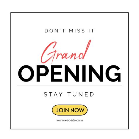 Grand Opening Bussines Templates Postermywall