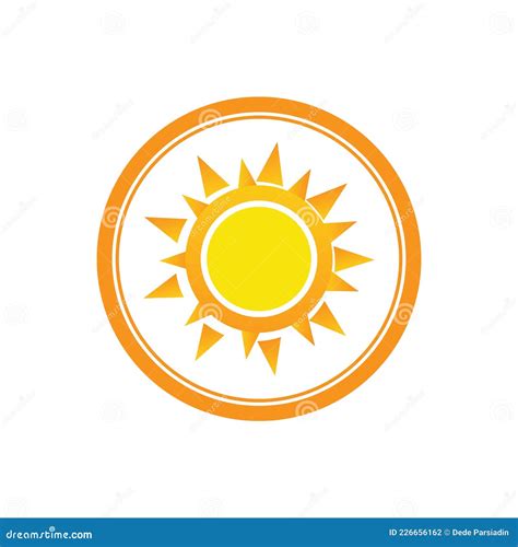 Sun Vector Illustration Icon Stock Illustration Illustration Of