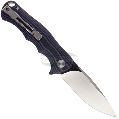 Folding Knife Bestech Bobcat Black Stonewash Black Blue G 10 BG22D 2 8