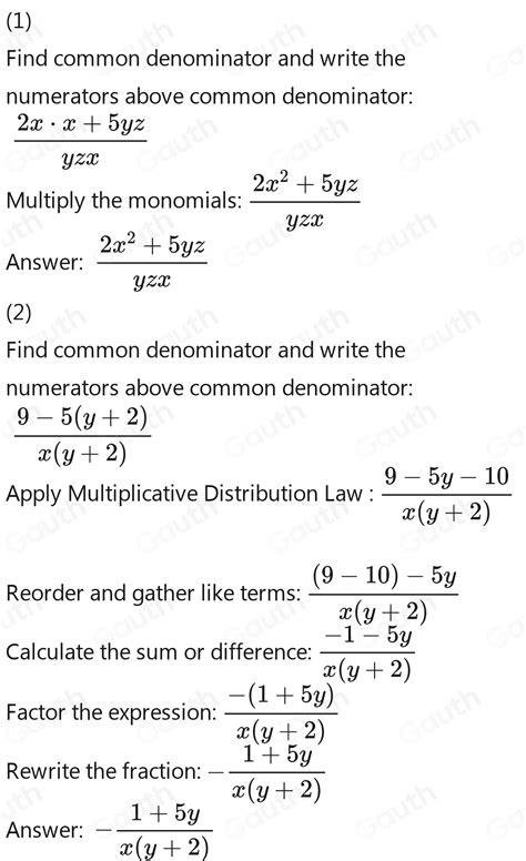 Solved Contoh Permudahkan Setiap Yang Berikut A 2x Yz 5 X B 9 X Y 2 5 X [math]