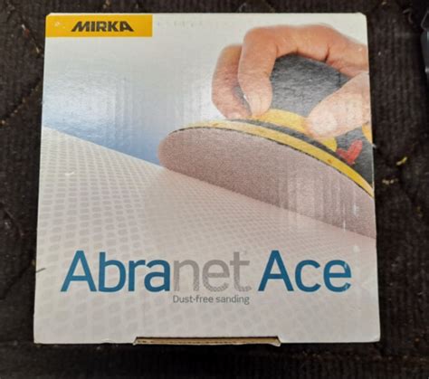 New Mirka Abranet Ace 5 P220 Grit Sanding Discs AC 232 220 50 PK EBay