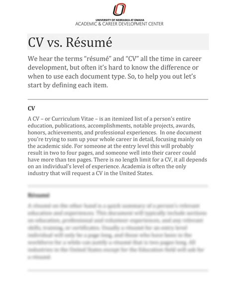 Solution Cv Vs Resume1 Studypool