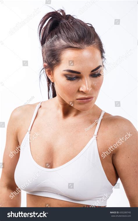 Beautiful Blonde Girl Sexy Fitness Posing Stock Photo 650289745 Shutterstock