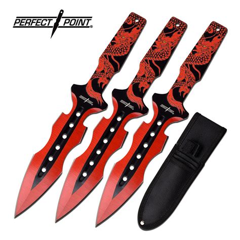 75 Perfect Point Kunai Red Dragon Throwing Knives Pp 122 3rd