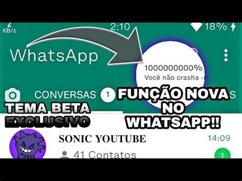 Link Direto Saiu Melhor Whatsapp Imune Tema Beta Uma Nova