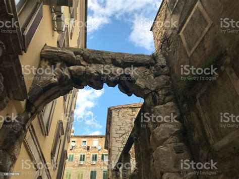 Old Roman Arch View Of The Old Town Of Rijeka The Old Gate Is The