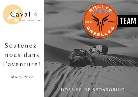 Calam O Dossier Sponsor Rallye Des Gazelles Caval Pays De Loire