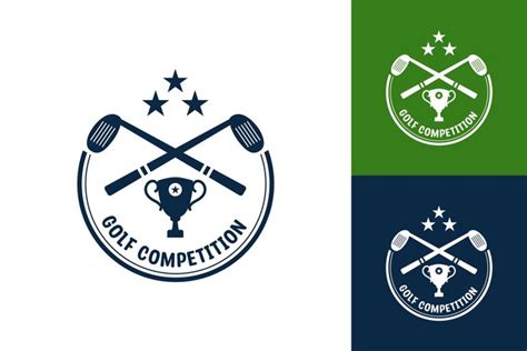 Diseño plano moderno plantilla única del logotipo del campeonato de