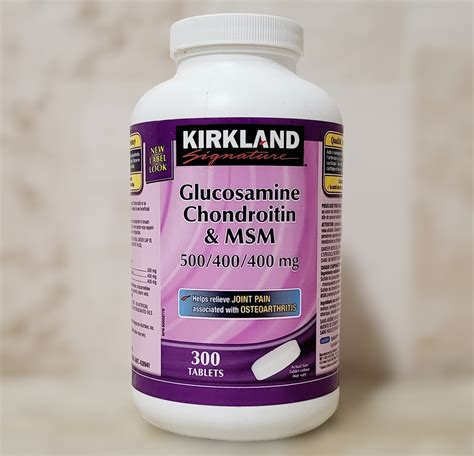 Kirkland Signature Glucosamine Chondroitin Msm