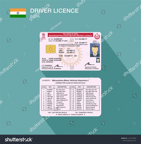 14 Driving License India Stock Vectors Images And Vector Art Shutterstock