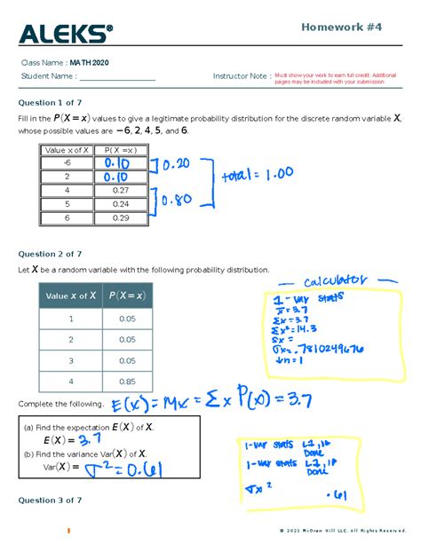 Aleks Statistics Answers 8