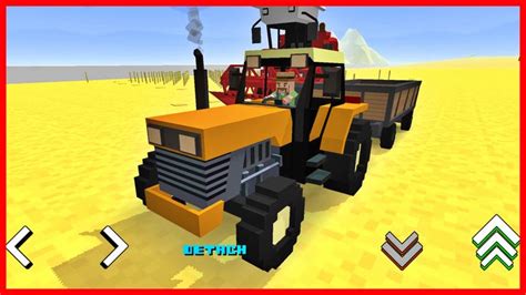 Blocky Farm Racing & Simulator - Farming Game - Gameplay Android iOS