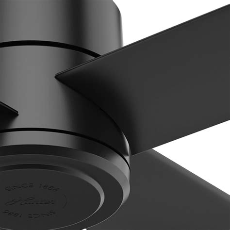 Hunter Trak 60 In Matte Black Indooroutdoor Ceiling Fan With Remote 4 Blade In The Ceiling