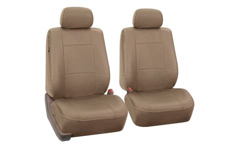 Up To 68 Off On Faux Leather Car Seat Covers Groupon Goods