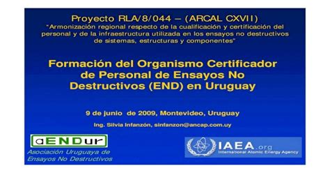 formacion del organismo certificador de personal de   filendt