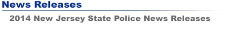 New Jersey State Police 2014 News Releases