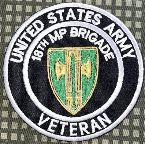 US Army 18th MP Military Police Brigade Veteran Patch Decal Patch Co