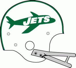 New York Jets Helmet Logo (1963) - White helmet, white Nfl Teams Logos ...