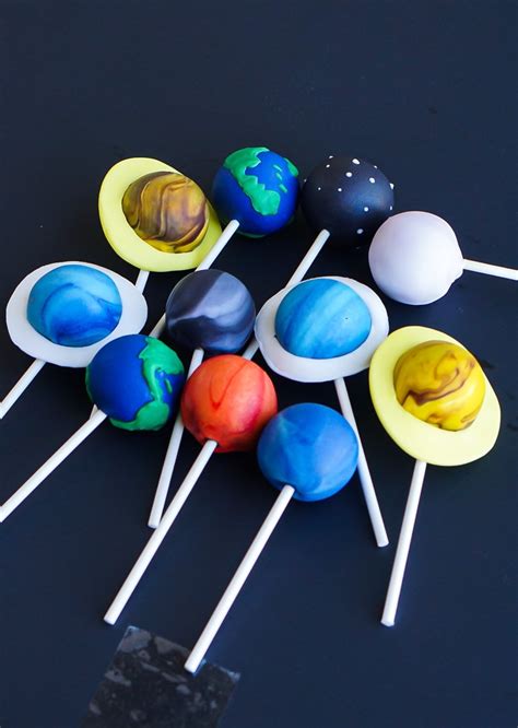 Planet Solar System Cake Pops - Etsy