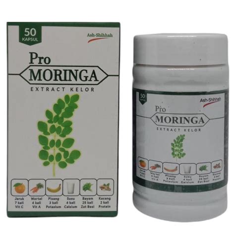 Jual Pro Moringa Kapsul Ekstrak Daun Kelor Ash Shihhah 50 Kapsul