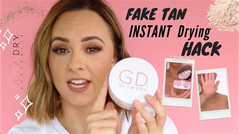 Fake Tan Instant Drying Hack No White Marks Quick Dry Self Tan