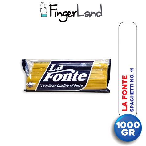 Jual LA FONTE Pasta Spaghetti No 11 1000 Gram Pasta Instan Spageti