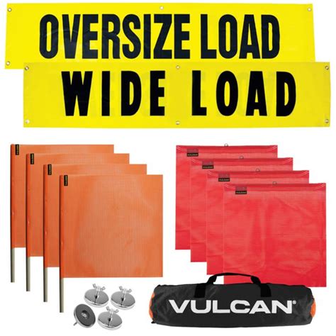 Vulcan Flags Signs And Magnets Kit Includes 2 Reversible Wide