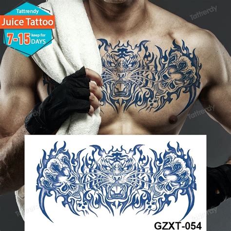 Grandes Tatuajes Temporales Estern N Pecho Espalda Cuerpo Pintura