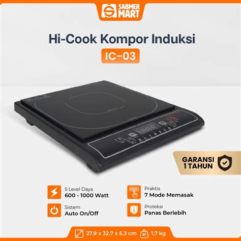 Jual Kompor Induksi Low Watt Induction Stove Hi Cook Tipe Ic 03 Shopee Indonesia