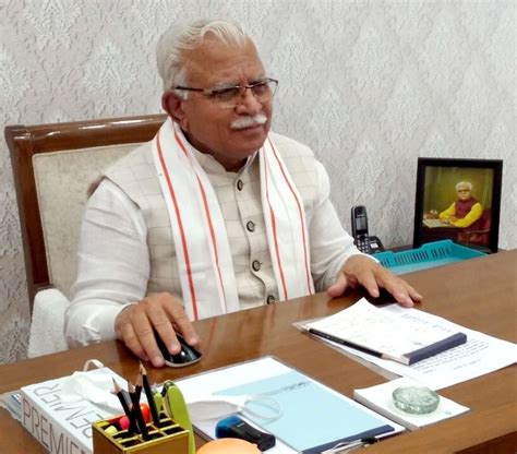 Wishing Chief Minister Of Haryana Shri Manohar Lal Khattar A Very