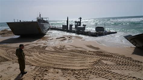 Gaza Aid Pier Repaired After Damage by Rough Seas, U.S. Says - The New