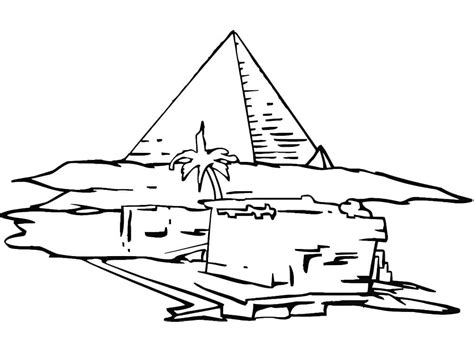 Coloriage Pyramide En Egypte T L Charger Et Imprimer Gratuit Sur