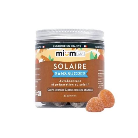 Mium Lab Solaire Sans Sucres Gummies Parapharmacie Pharmarket