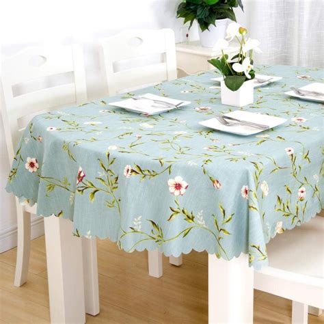 Yuhengjin Table Cloth For Kitchen Rectangular Tablecloths Cotton Linen